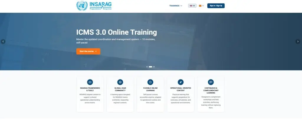 INSARAG Online Training Platform